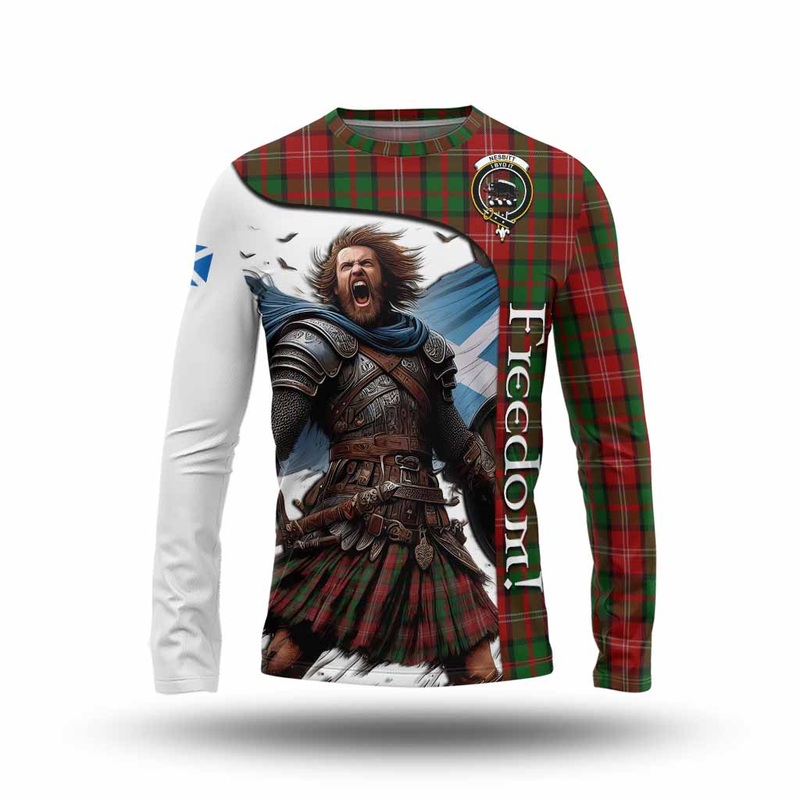 Nesbitt (Nisbet) Crest Tartan Long Sleeve T-Shirt Inspired by the Freedom of Scottish Warrior