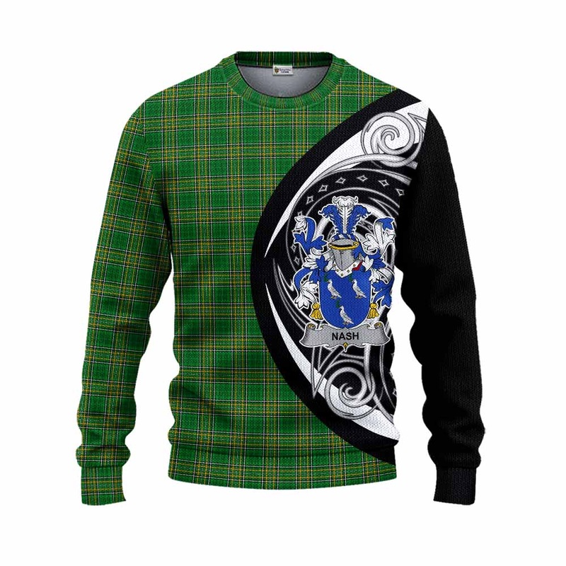 Nash Irish Clan Knitted Sweater Celtic Circle Style