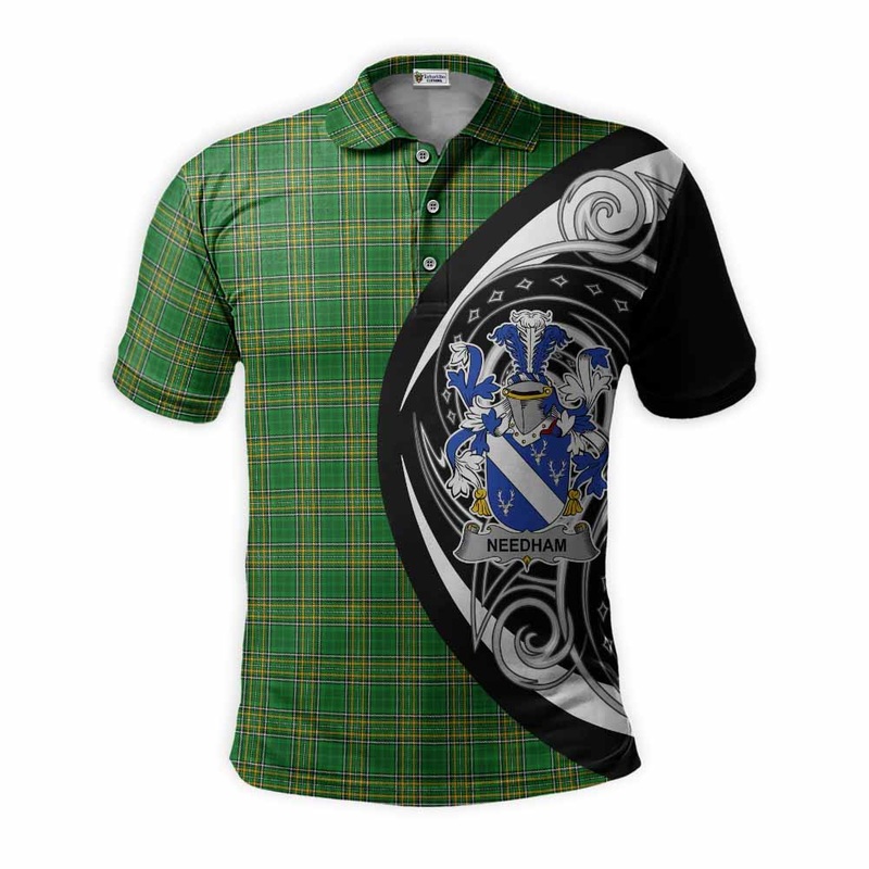 Needham Irish Clan Polo Shirt Celtic Circle Style
