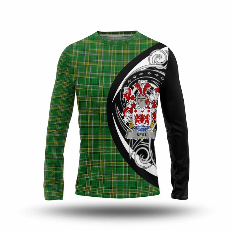 Neill Irish Clan Long Sleeve T-Shirt Celtic Circle Style