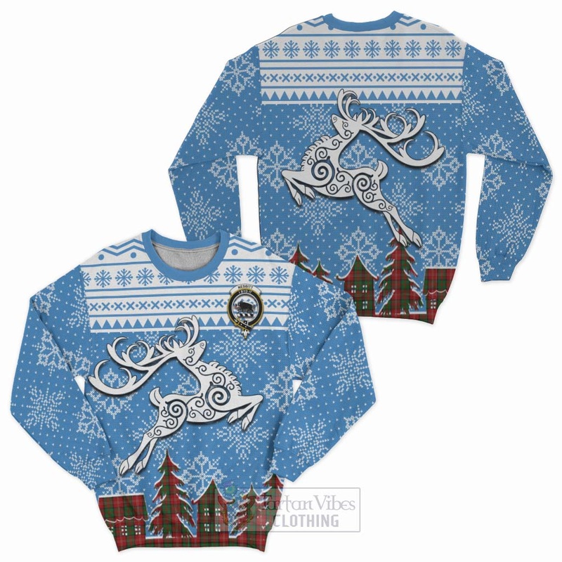 Nesbitt (Nisbet) Clan Christmas Sweatshirt Celtic Reindeer Style