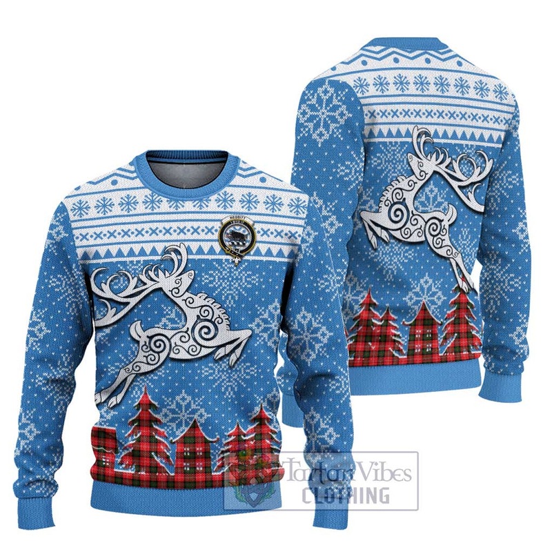 Nesbitt (Nisbet) Clan Christmas Ugly Sweater Celtic Reindeer Style