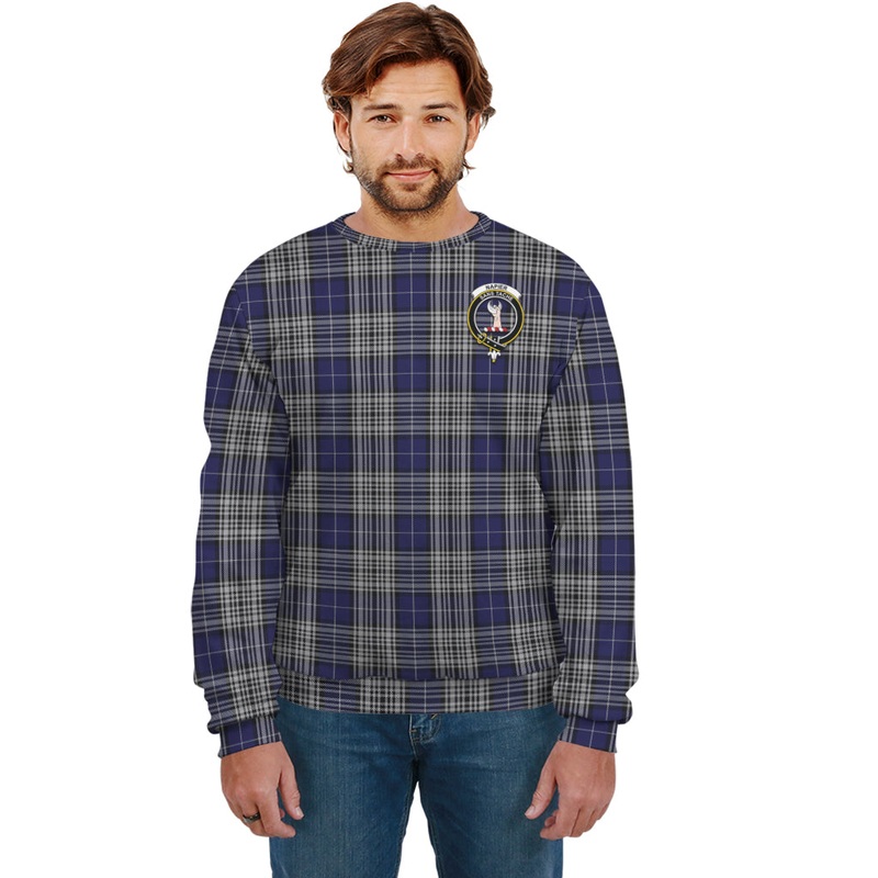 Napier Tartan Sweatshirt with Family Crest