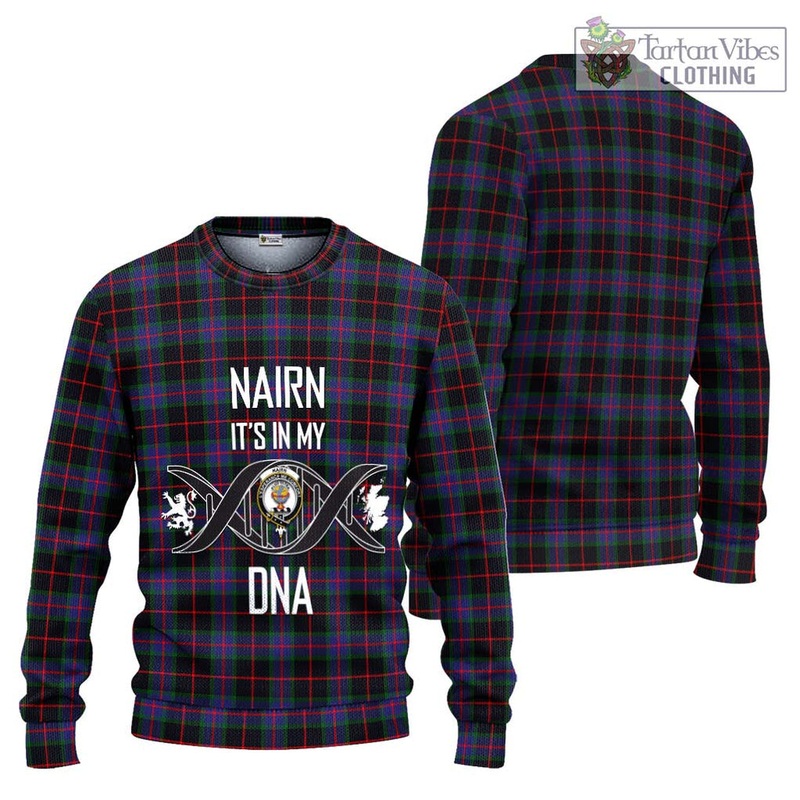 Nairn Tartan Ugly Sweater with Family Crest DNA In Me Style