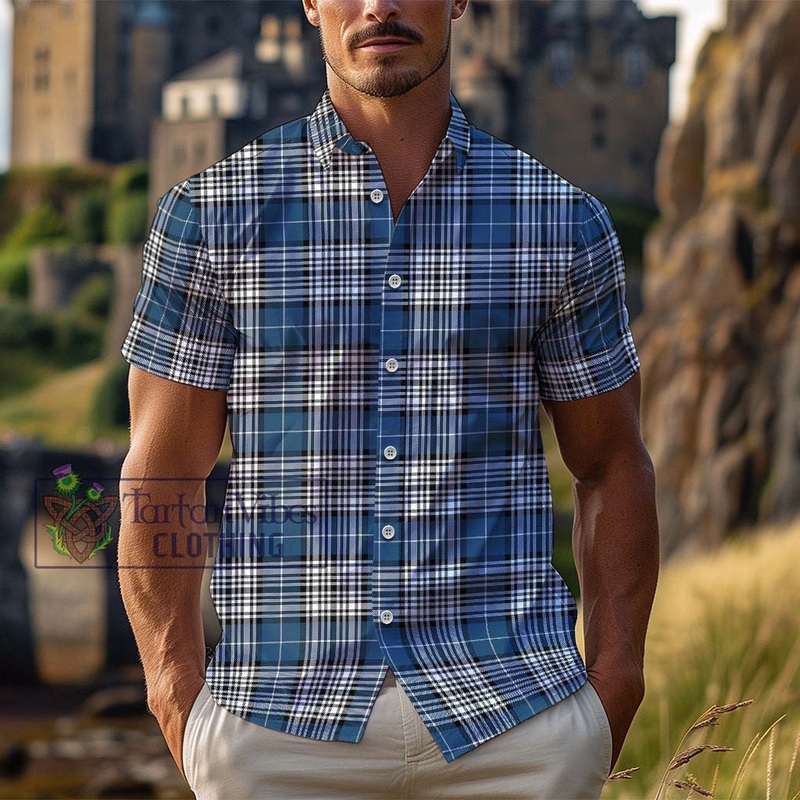 Napier Modern Tartan Cotton Hawaiian Shirt