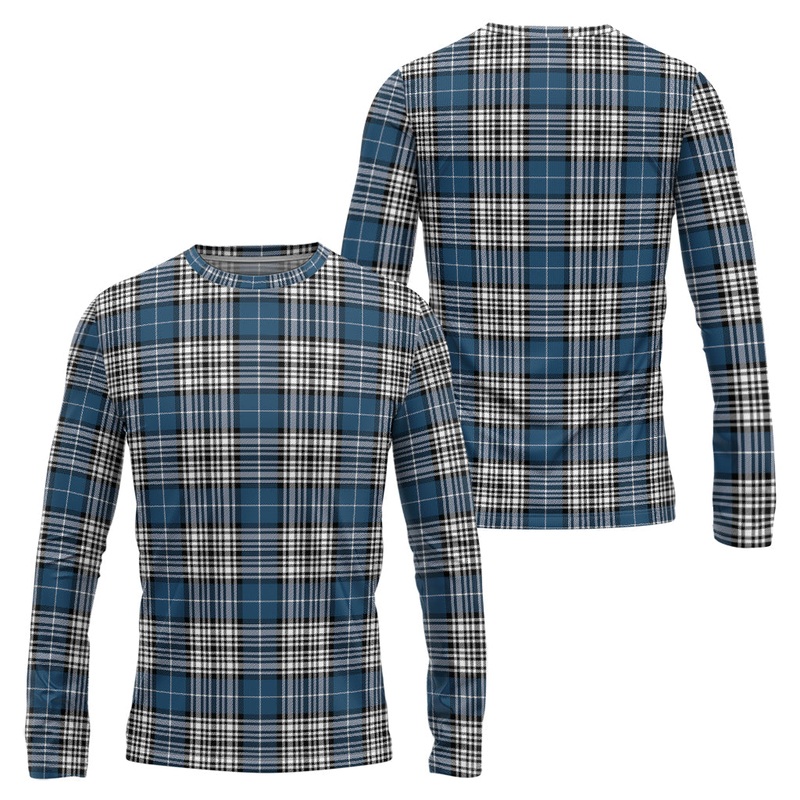 Napier Modern Tartan Long Sleeve T-Shirt