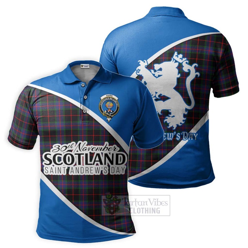 Nairn Family Crest Tartan Polo Shirt Celebrate Saint Andrew's Day in Style