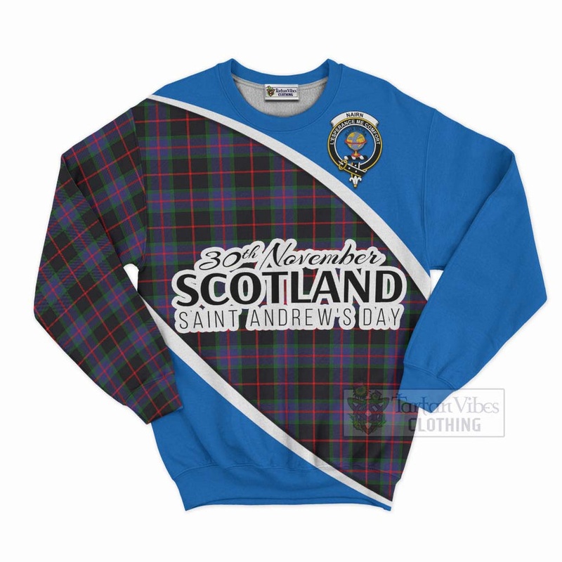 Nairn Family Crest Tartan Sweatshirt Celebrate Saint Andrew's Day in Style