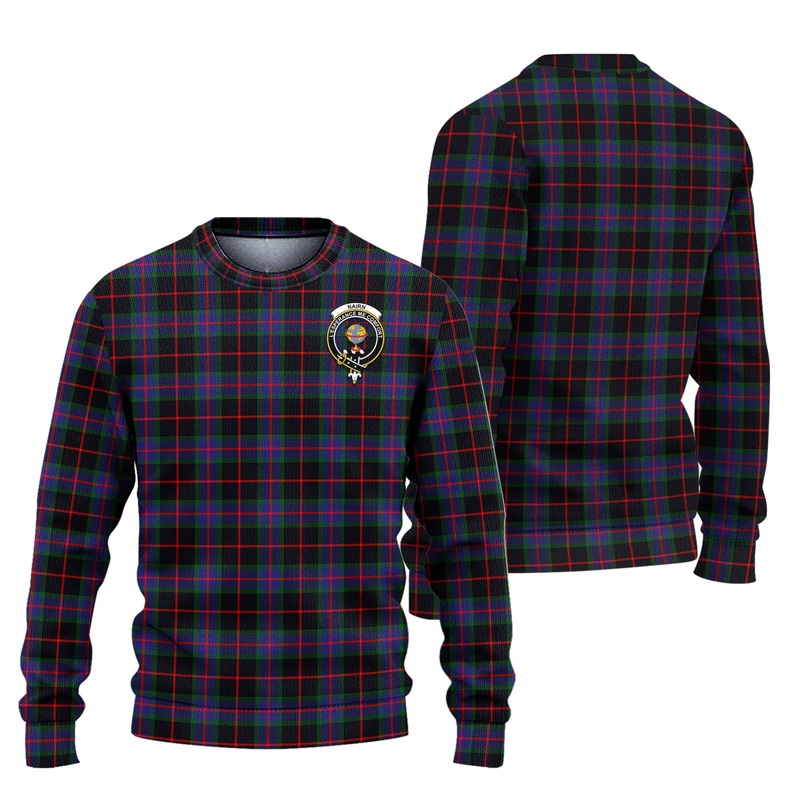 Nairn Tartan Ugly Sweater with Family Crest