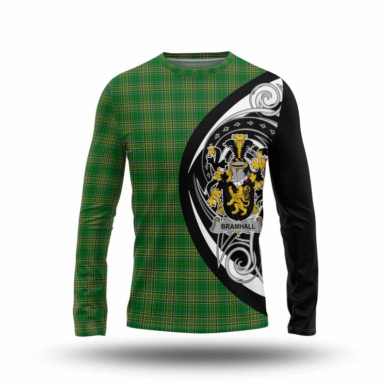 Bramhall Irish Clan Long Sleeve T-Shirt Celtic Circle Style