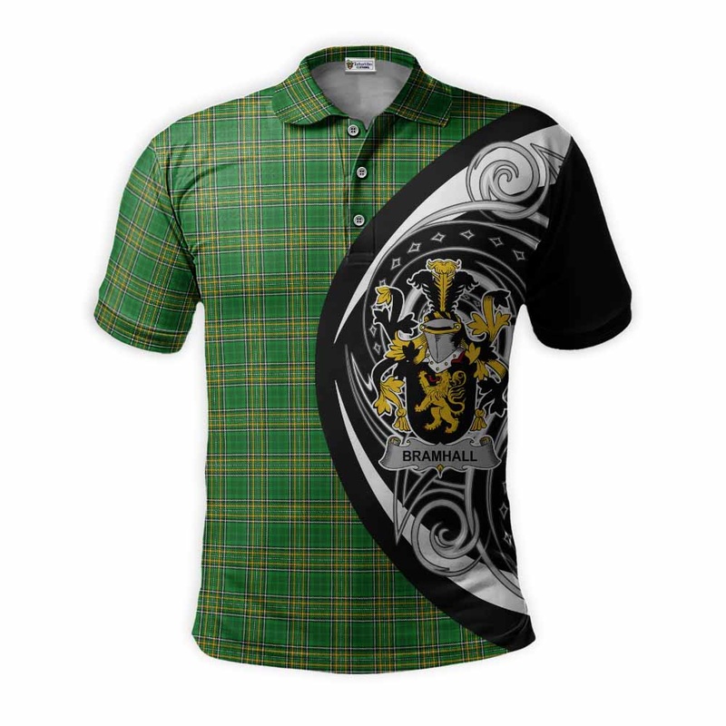 Bramhall Irish Clan Polo Shirt Celtic Circle Style