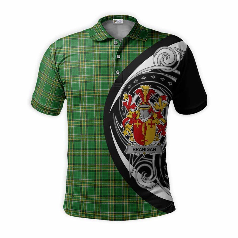 Branigan Irish Clan Polo Shirt Celtic Circle Style