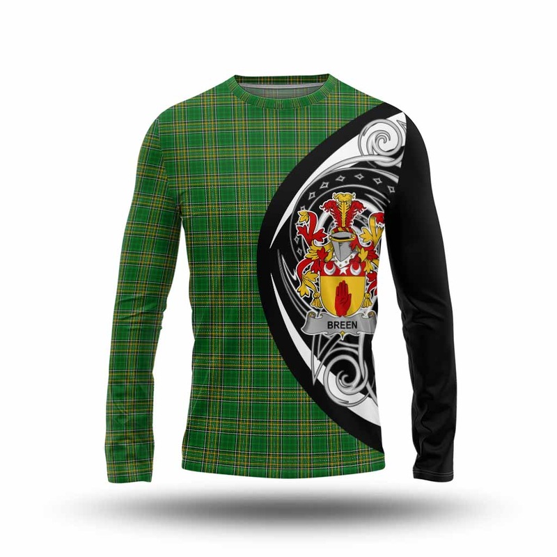 Breen Irish Clan Long Sleeve T-Shirt Celtic Circle Style