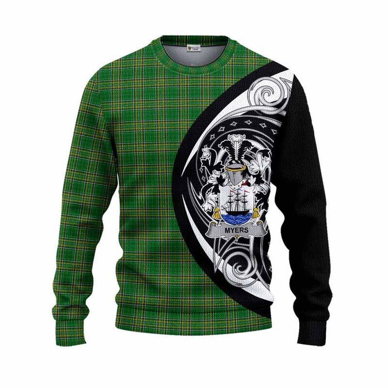 Myers Irish Clan Knitted Sweater Celtic Circle Style