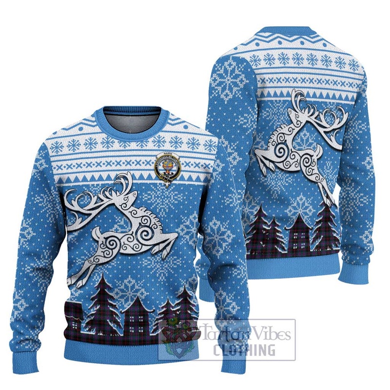 Nairn Clan Christmas Ugly Sweater Celtic Reindeer Style
