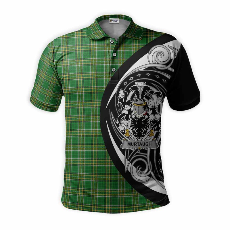 Murtaugh Irish Clan Polo Shirt Celtic Circle Style