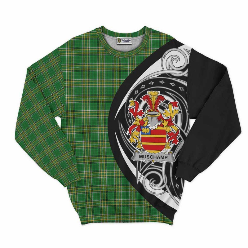 Muschamp Irish Clan Sweatshirt Celtic Circle Style