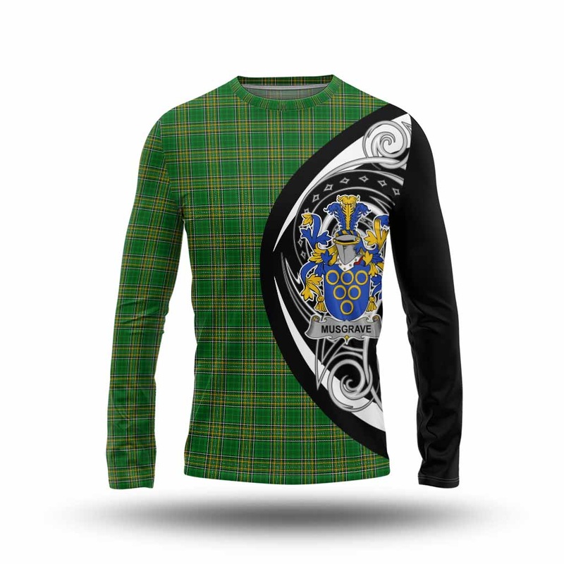 Musgrave Irish Clan Long Sleeve T-Shirt Celtic Circle Style