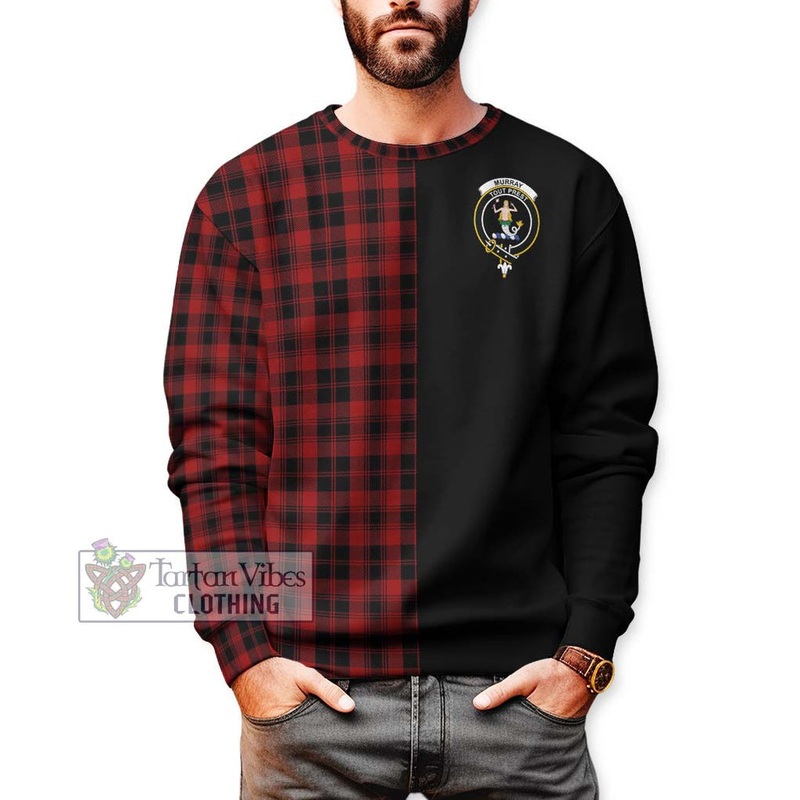 Murray of Ochtertyre Tartan Sweatshirt with Family Crest and Half Of Me Style