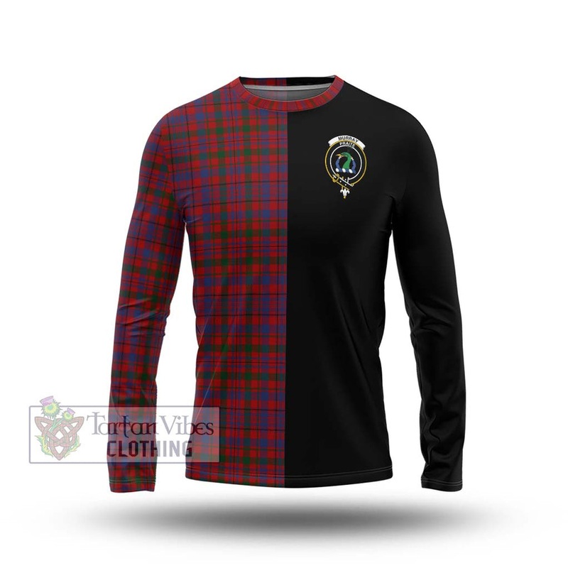 Murray of Tullibardine Tartan Long Sleeve T-Shirt with Family Crest and Half Of Me Style