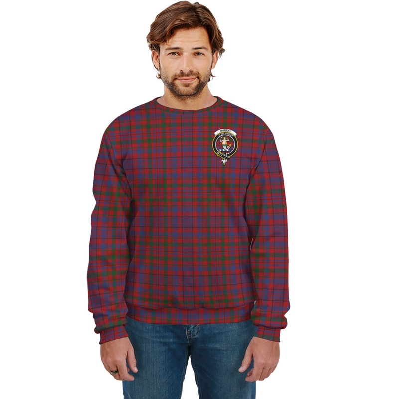 Murray of Tullibardine Tartan Sweatshirt with Family Crest