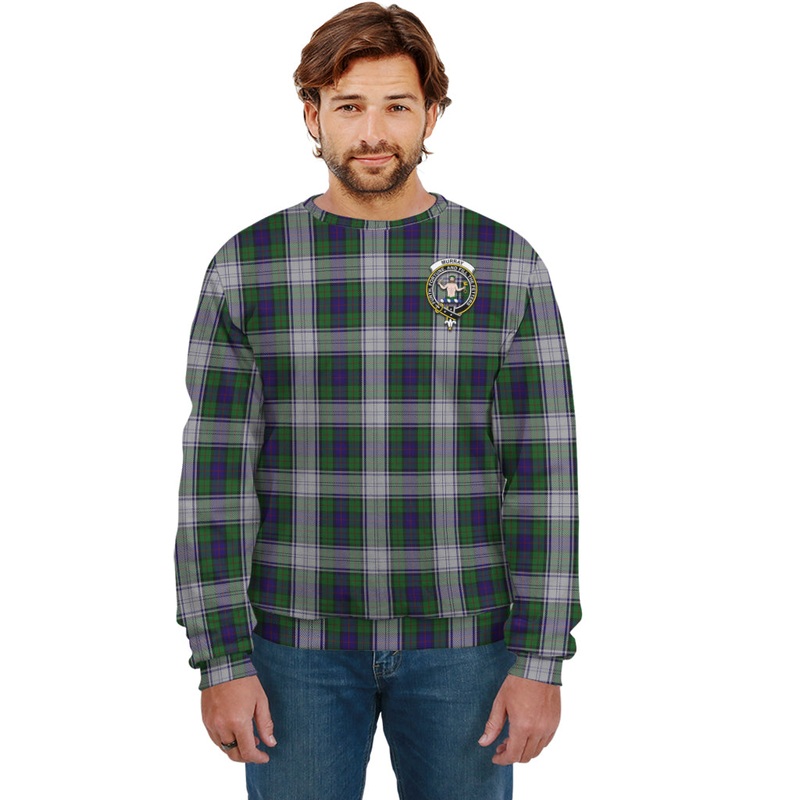 Murray of Atholl Dress Tartan Sweatshirt with Family Crest