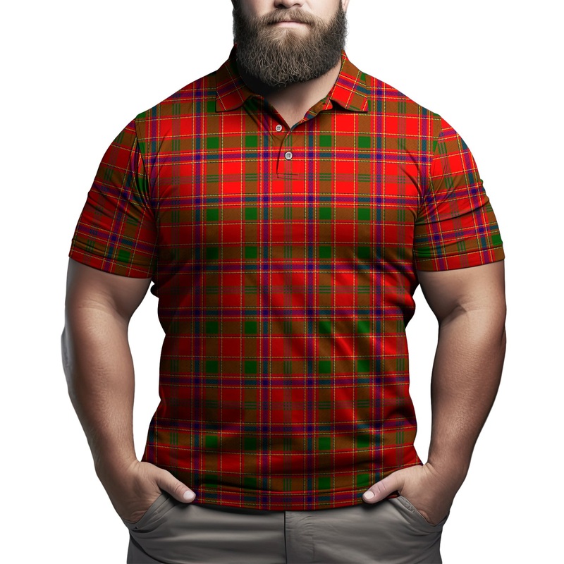 Munro Modern Tartan Mens Polo Shirt