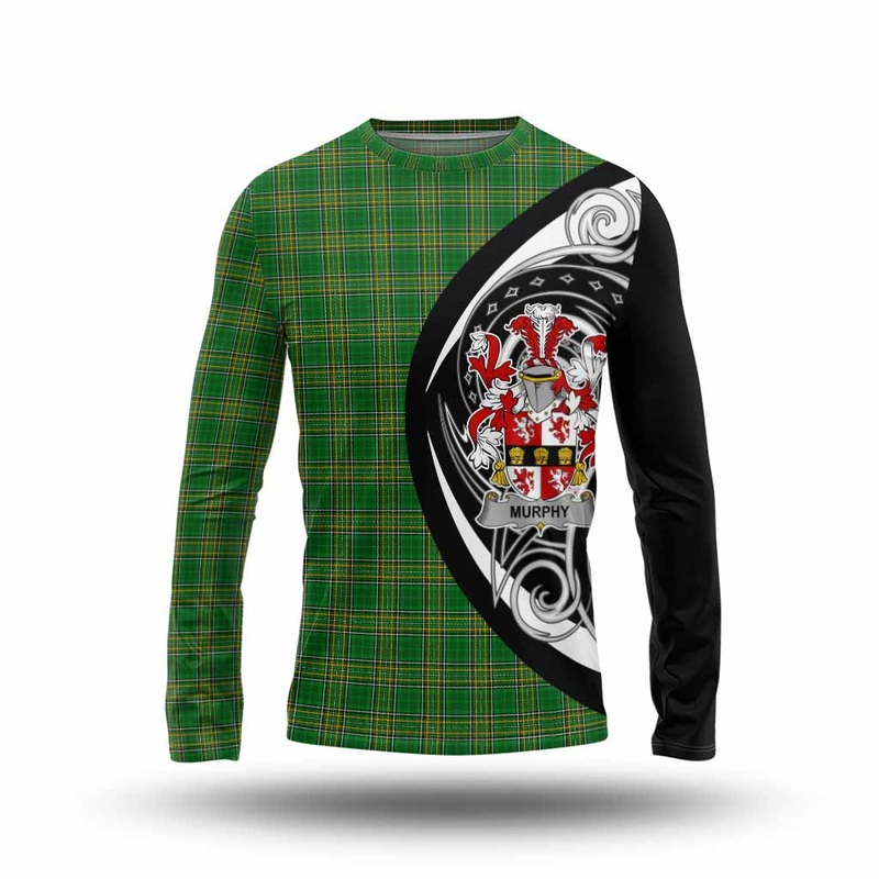 Murphy (Muskerry) Irish Clan Long Sleeve T-Shirt Celtic Circle Style