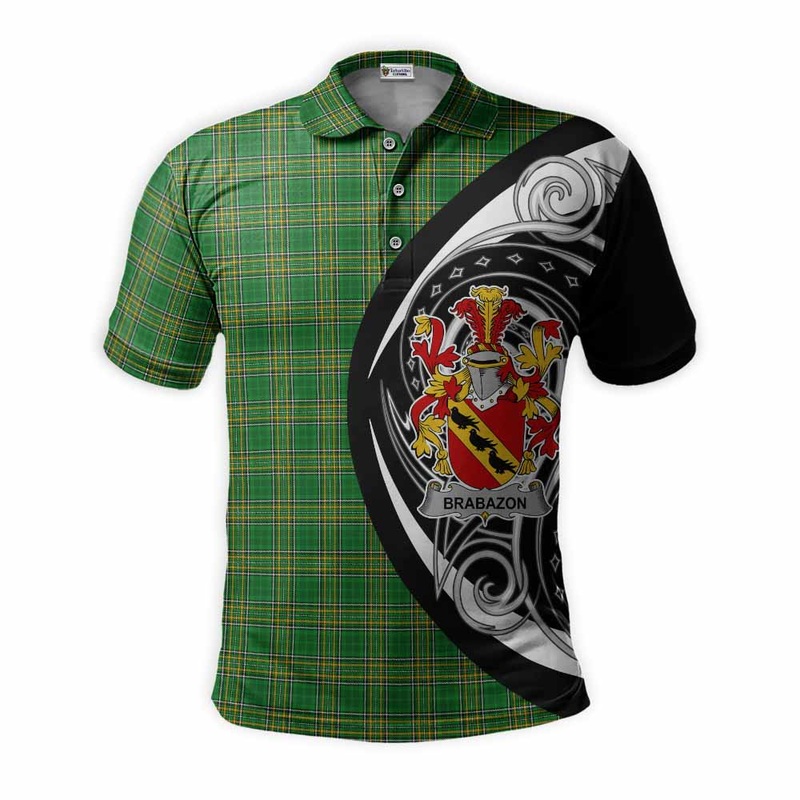 Brabazon Irish Clan Polo Shirt Celtic Circle Style