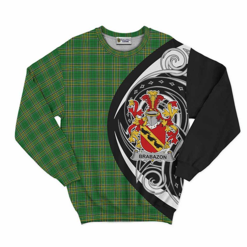 Brabazon Irish Clan Sweatshirt Celtic Circle Style