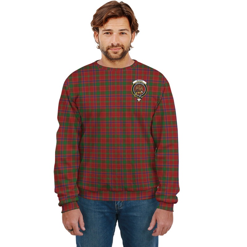 Munro (Monroe) Tartan Sweatshirt with Family Crest