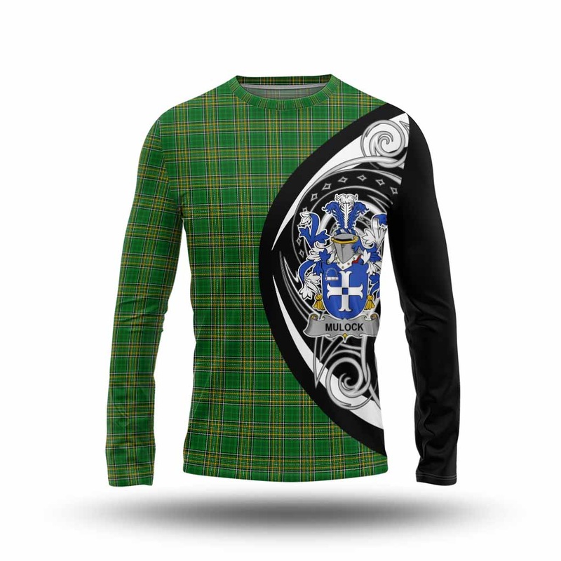 Mulock Irish Clan Long Sleeve T-Shirt Celtic Circle Style