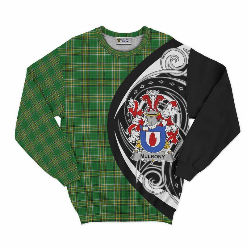 Mulrony Irish Clan Sweatshirt Celtic Circle Style