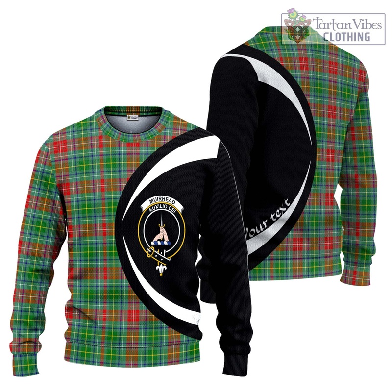 Muirhead Tartan Ugly Sweater with Family Crest Circle Style
