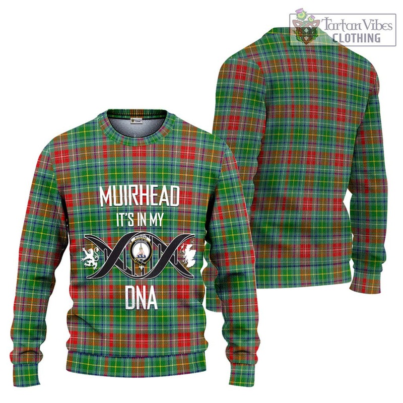 Muirhead Tartan Ugly Sweater with Family Crest DNA In Me Style