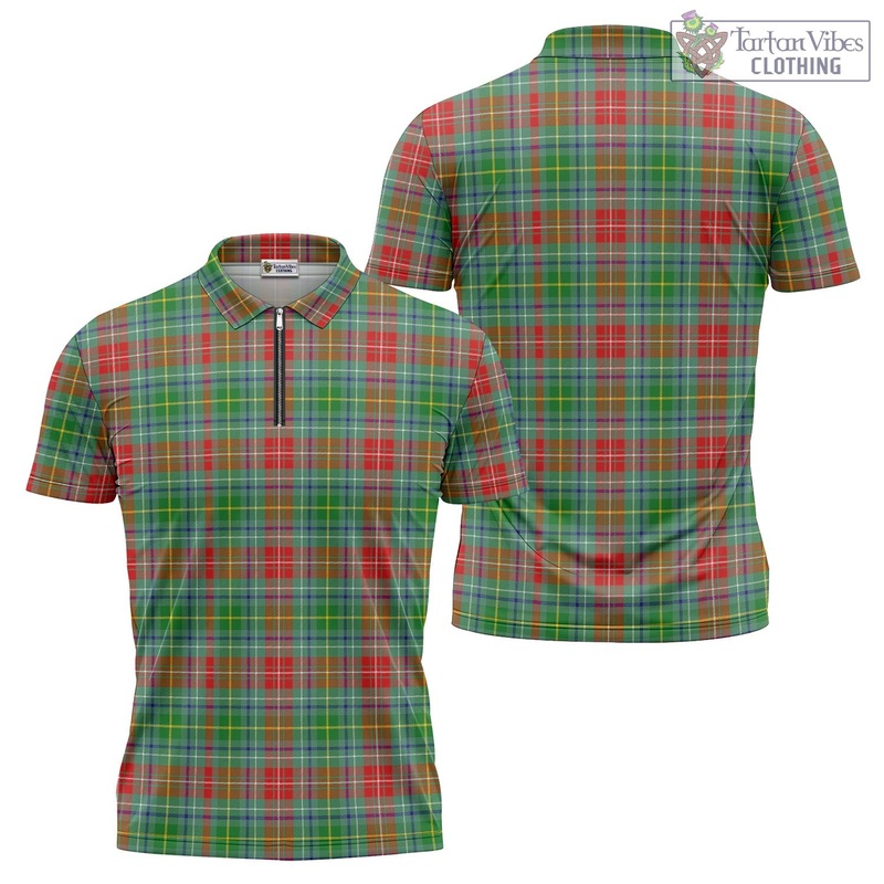 Muirhead Tartan Zipper Polo Shirt