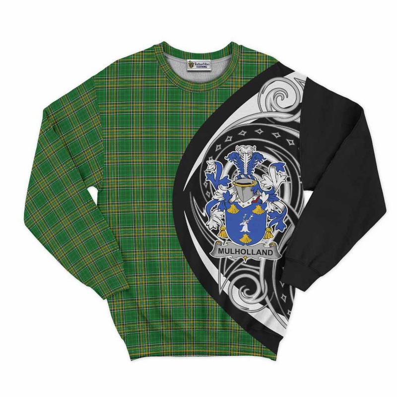 Mulholland Irish Clan Sweatshirt Celtic Circle Style