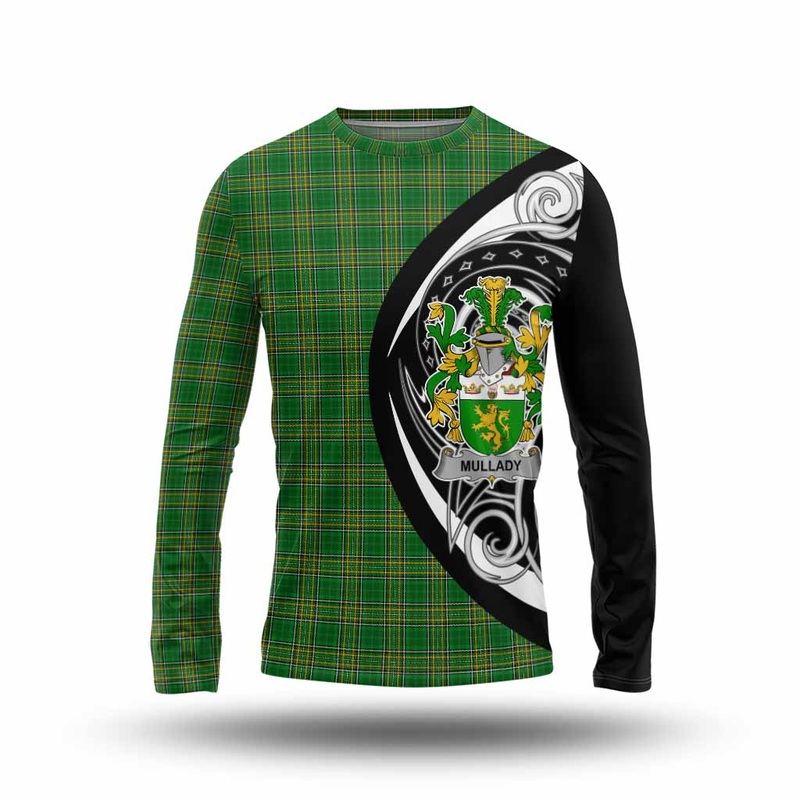 Mullady Irish Clan Long Sleeve T-Shirt Celtic Circle Style