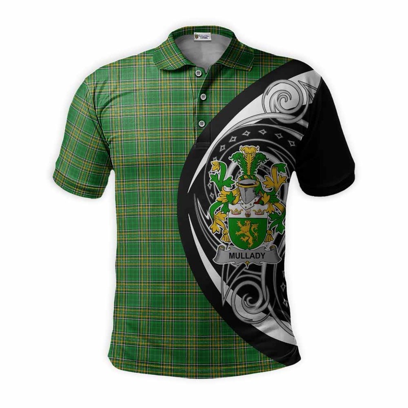 Mullady Irish Clan Polo Shirt Celtic Circle Style