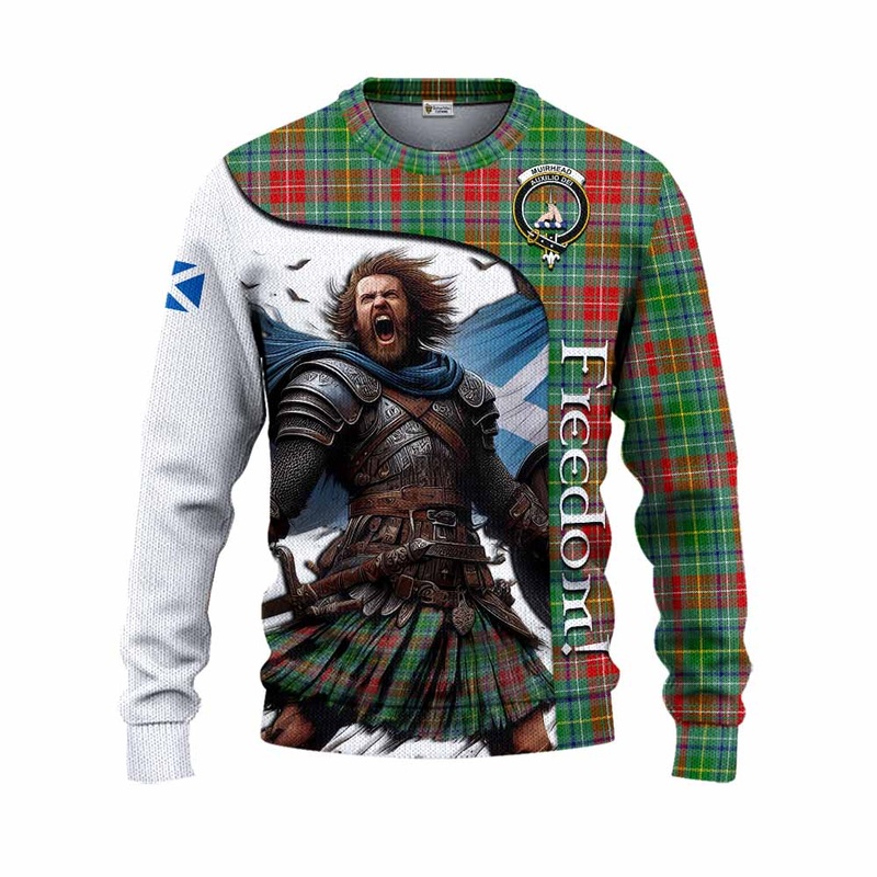 Muirhead Crest Tartan Knitted Sweater Inspired by the Freedom of Scottish Warrior