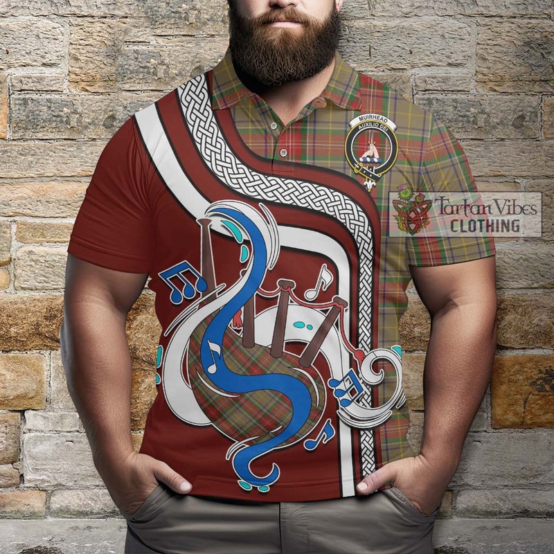 Muirhead Old Tartan Polo Shirt with Epic Bagpipe Style