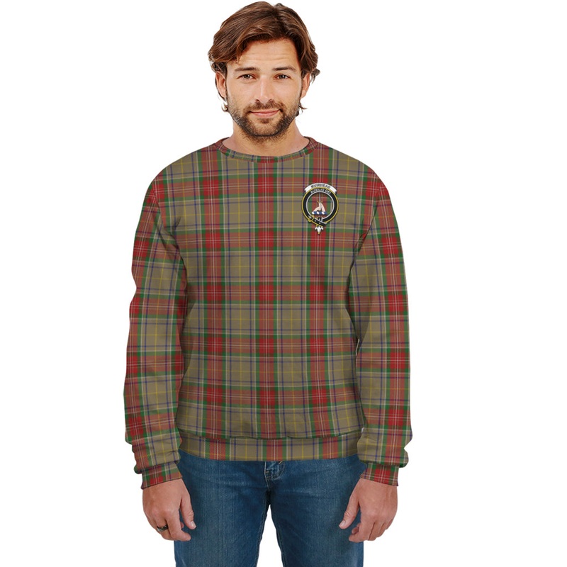 Muirhead Old Tartan Sweatshirt with Family Crest
