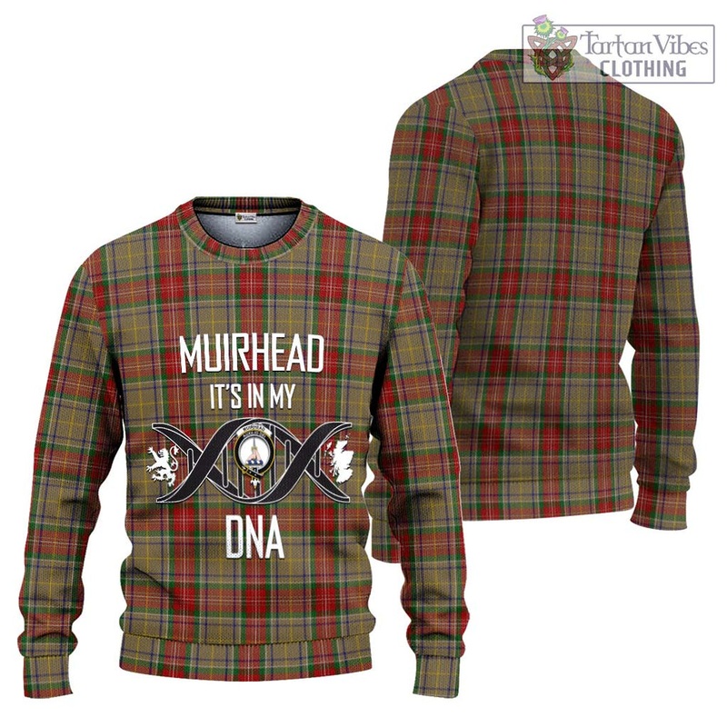 Muirhead Old Tartan Ugly Sweater with Family Crest DNA In Me Style