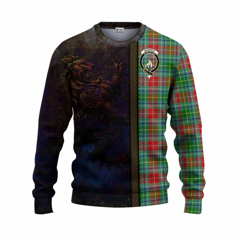 Muirhead Tartan Family Crest Knitted Sweater Alba Gu Brath Be Brave Lion Ancient Style