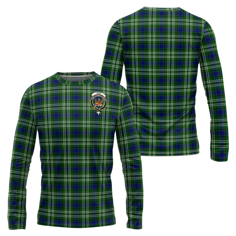 Mow Tartan Long Sleeve T-Shirt with Family Crest