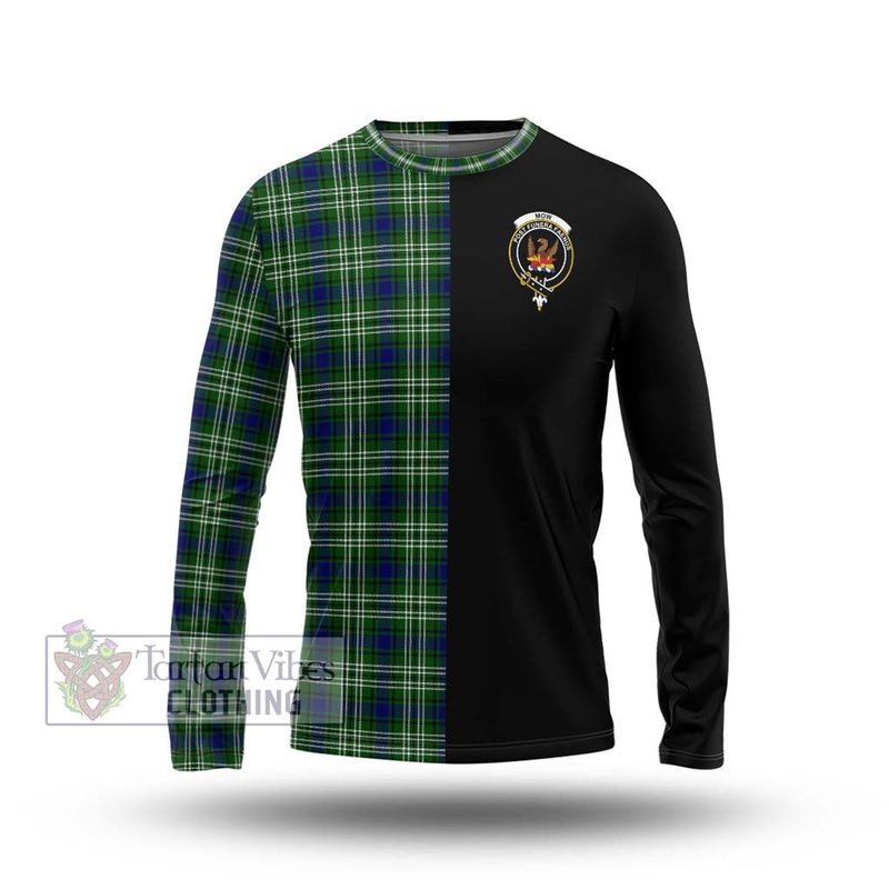 Mow Tartan Long Sleeve T-Shirt with Family Crest and Half Of Me Style