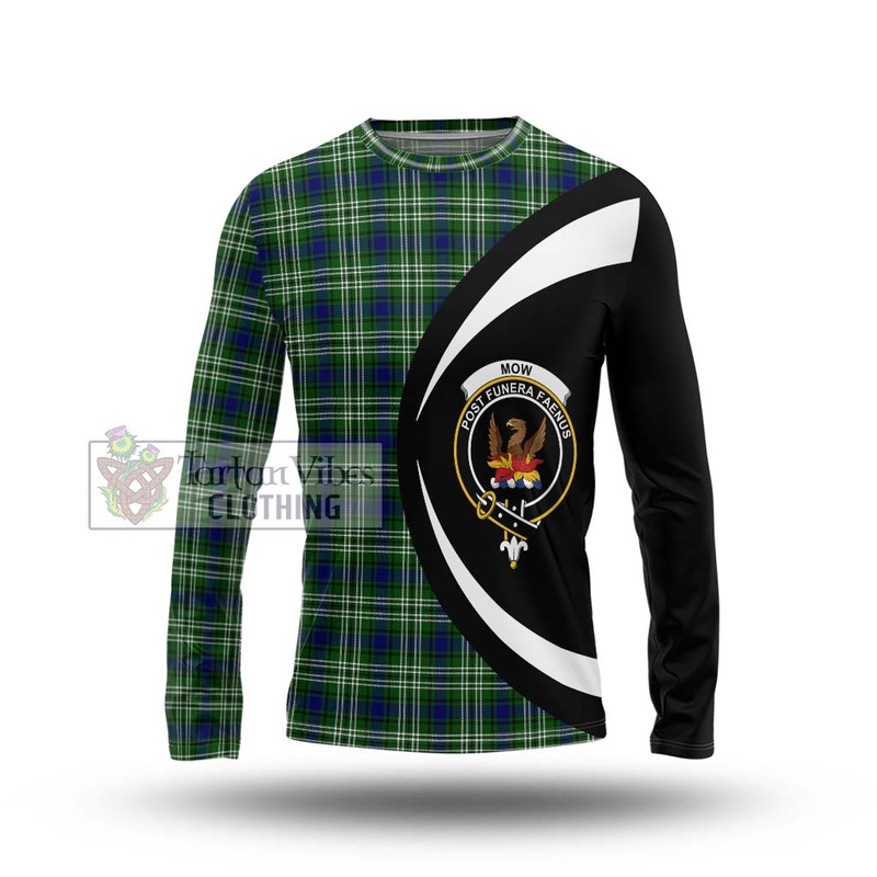 Mow Tartan Long Sleeve T-Shirt with Family Crest Circle Style
