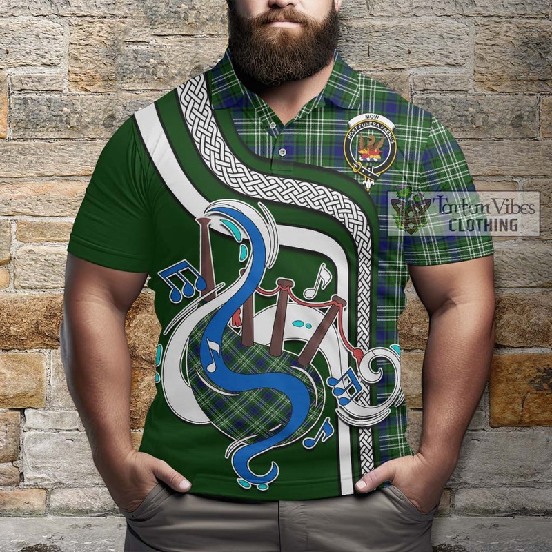 Mow Tartan Polo Shirt with Epic Bagpipe Style