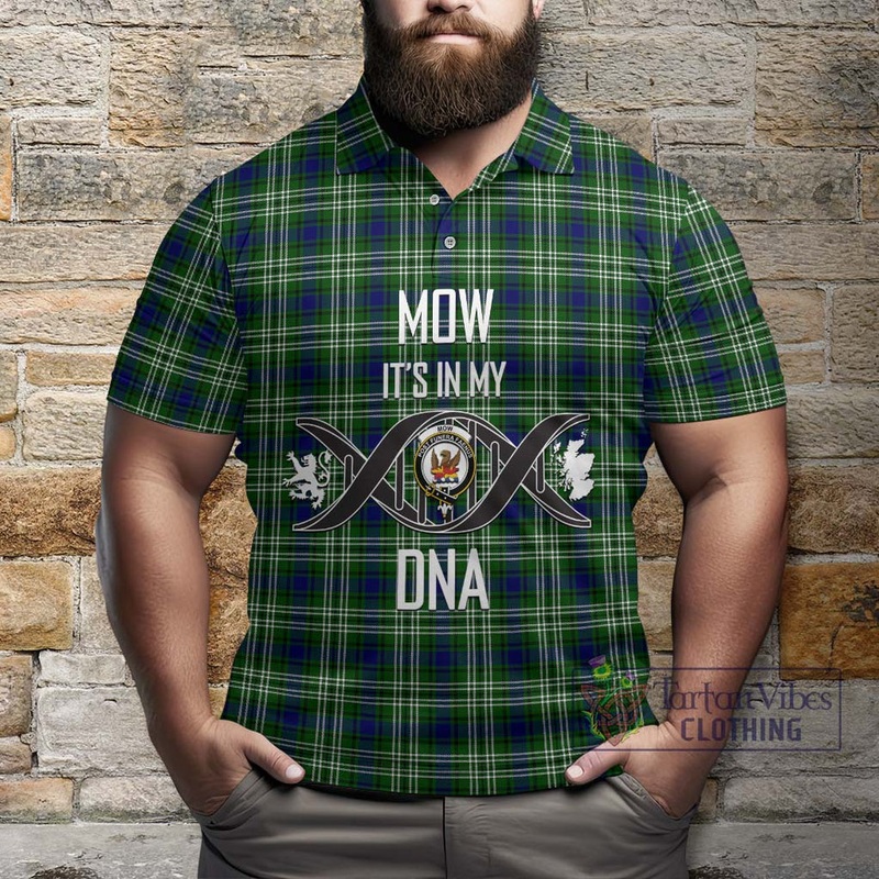Mow Tartan Polo Shirt with Family Crest DNA In Me Style