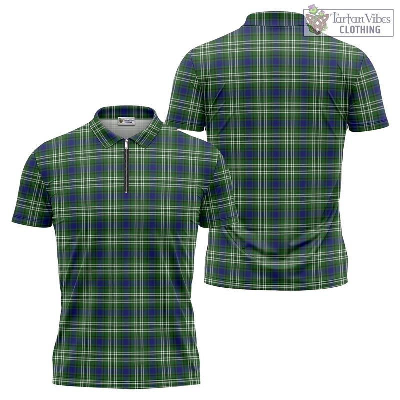Mow Tartan Zipper Polo Shirt